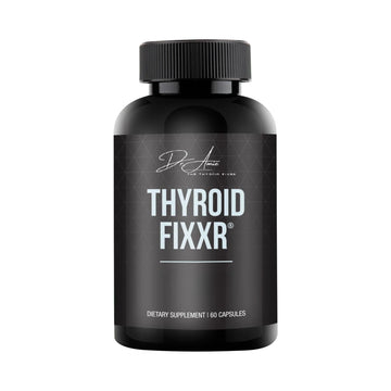 Black supplement bottle labeled 'LIVER FIXXR' on a white background