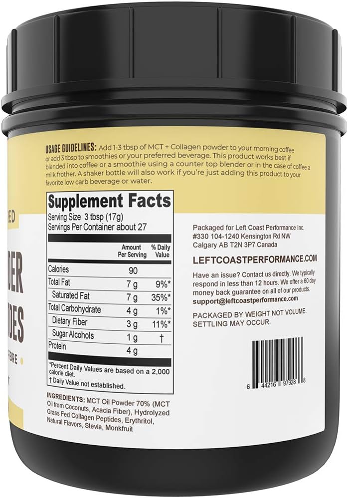 Left Coast Performance Keto MCT Powder + Collagen and Keto Cheesecake Meal Replacement