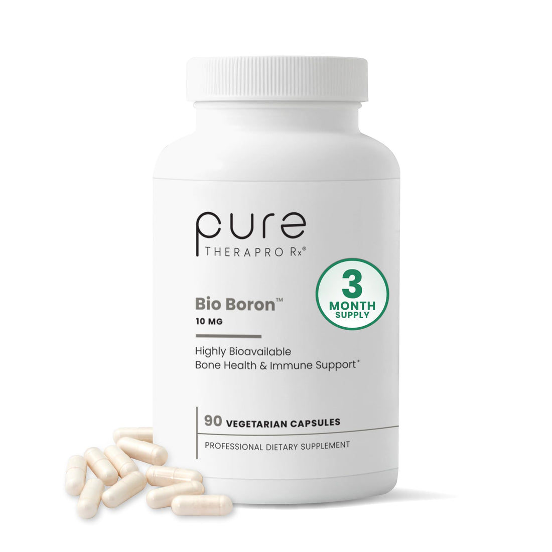Bio Boron, 10mg/Capsule, Bororganic Glycine Boron Supplements for Men & Women, Vegan Mineral Supplements for Bones, Cardiovascular Function & Immunity Support, 90 Vegetarian Capsules - PrimeBioHealth - canada supplements