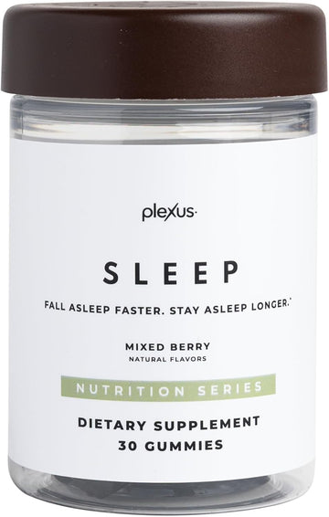 Plexus Sleep® | 5mg melatonin sleep gummies with ashwagandha, GABA & prebiotic FOS fiber — sugar-free, mixed berry