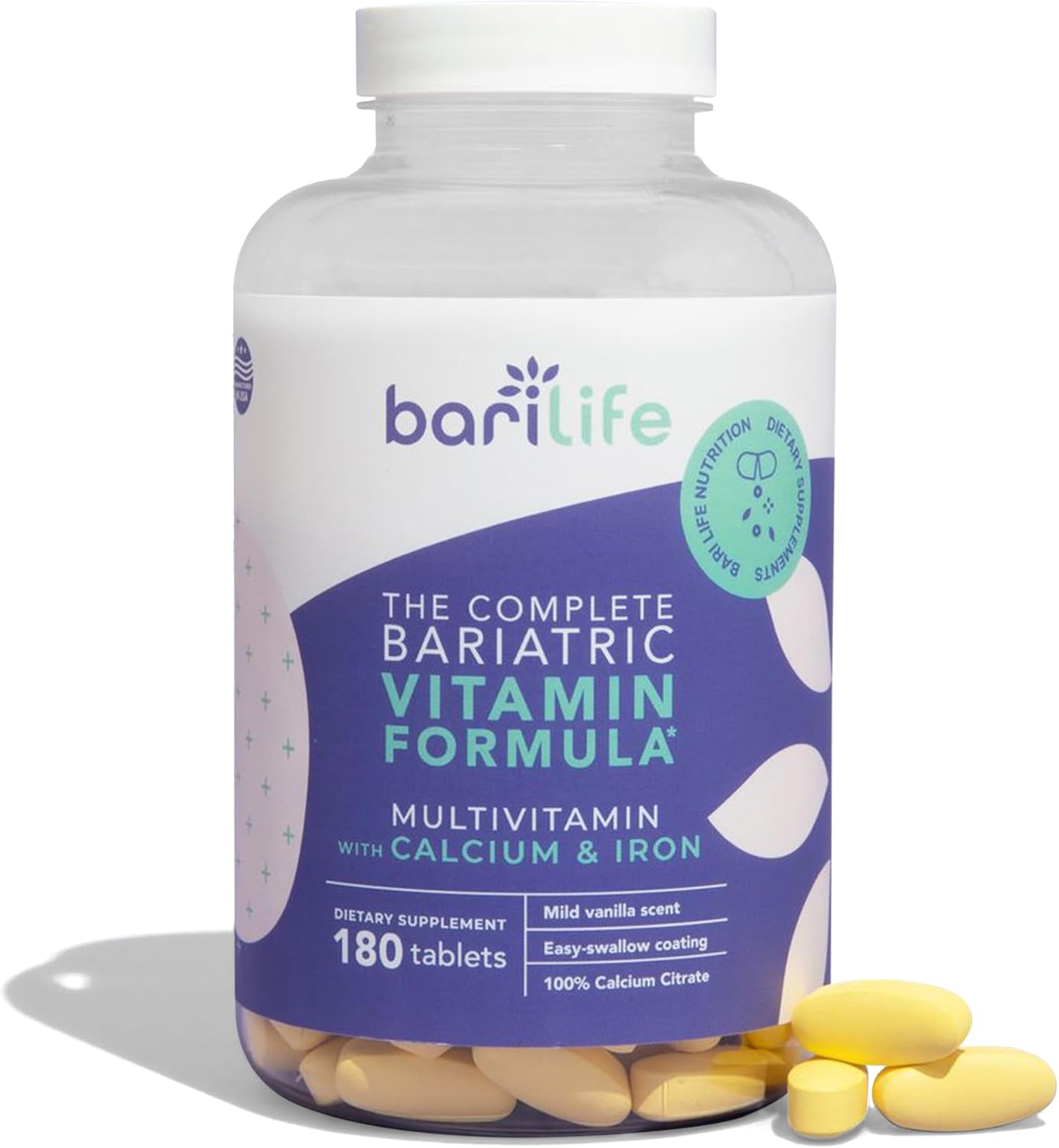 Bari Life Complete Bariatric Vitamin Formula Tablets and Bariatric Balance – Probiotic Supplement and Vitamin B1