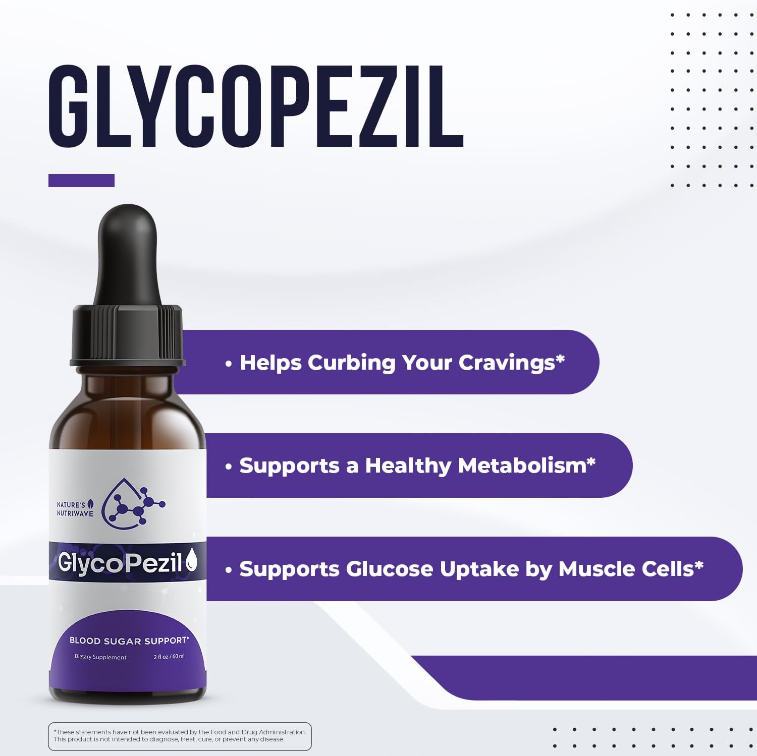 GlycoPezil Drops – Chromium, Maca & Ginseng – 2 fl oz, 3 Month Supply | Chromium, Maca Root, Ginseng & plant extracts | Non-GMO, GMP-Certified, Made in USA | Dropper, daily drops