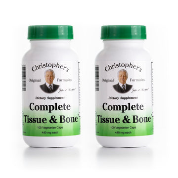 Christopher's Original Formulas Complete Tissue & Bone Formula – 100 VCaps | Herbal Support for Bones & Connective Tissue - Pack of 2 Christopher's Original FormulasBuy Supplements Australia