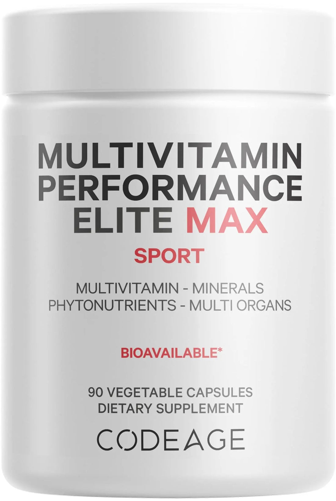 Codeage Multivitamin Performance Elite Max Supplement - Vitamins A, B6, B12, C, D, E, Vitamin K (MK-4, MK-6, MK-7, MK-9), Essential Minerals Codeage