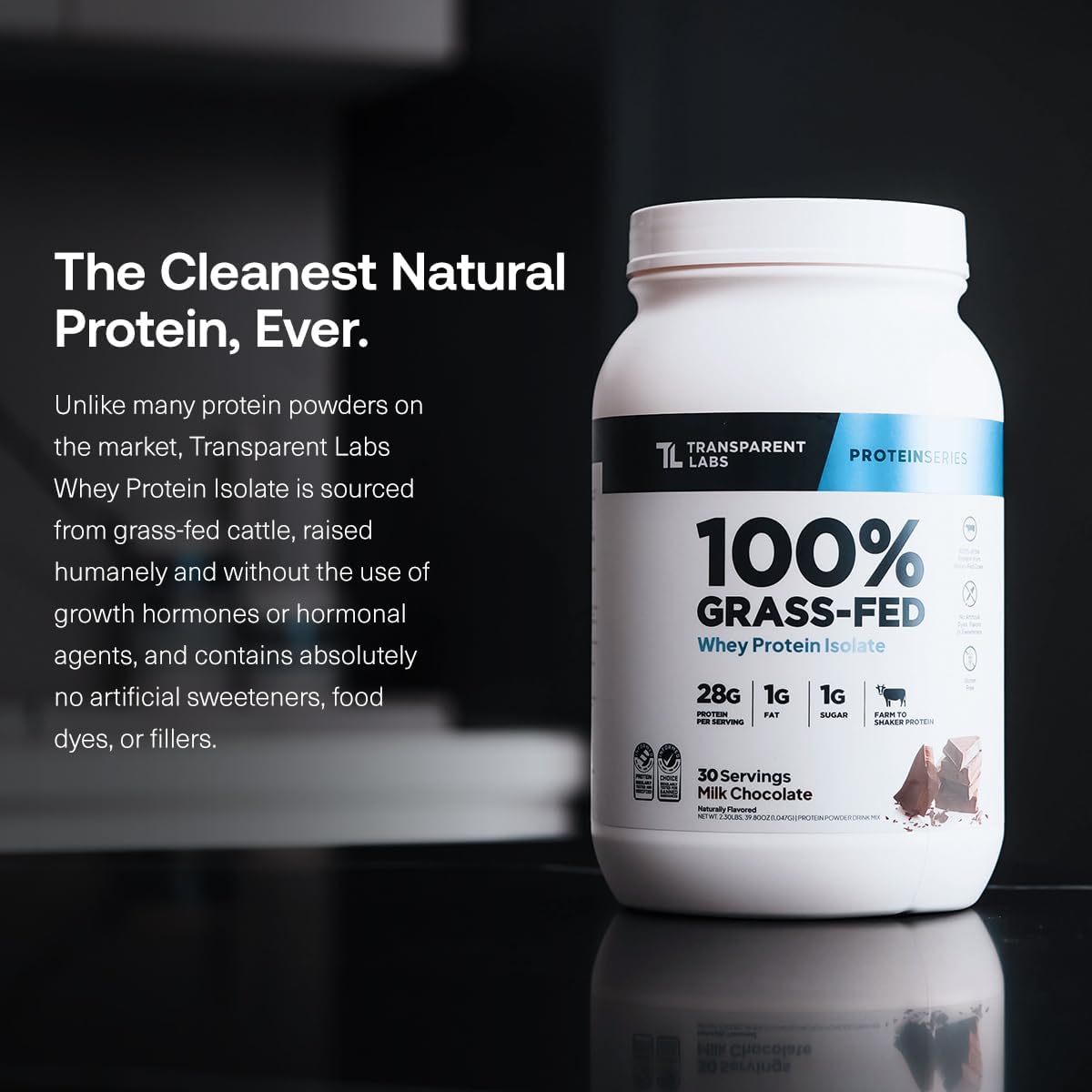 Transparent Labs Grass-Fed Whey Protein Isolate (30 Servings, Chocolate PB) & Creatine HMB (30 Servings, Strawberry Lemonade)