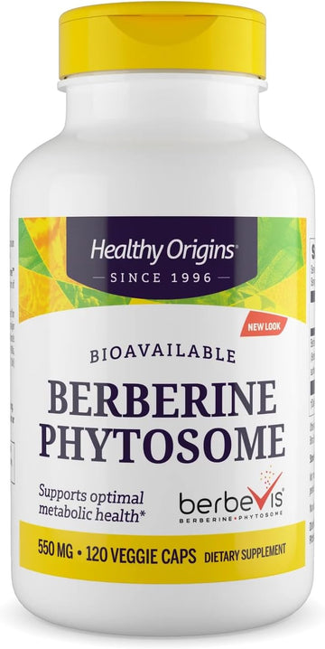 Healthy Origins Berberine Phytosome 550 mg, 120 Veggie Caps