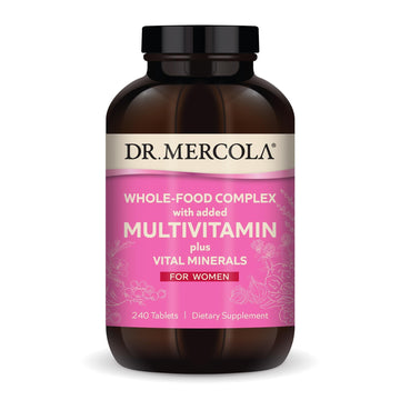 Dr. Mercola Whole-Food Complex for Women - with Added Multivitamin Plus Vital Minerals - Supports Energy & Cellular Health - Non-GMO, Gluten-Free & Soy-Free - 240 Tablets (30 Servings) Dr. MercolaBuy Supplements Australia