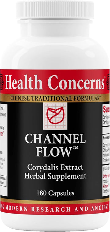 Health Concerns Channel Flow – Muscle Relaxation & Pain Support Supplement for Men & Women – Corydalis Root Extract – Chinese Herbal Formula for Headaches, Joint & Menstrual Discomfort – 180 Capsules Health ConcernsBuy Supplements Australia
