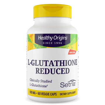 Healthy Origins L-Glutathione 500 mg (Setria, Non-GMO, Gluten Free, Antioxidant, Immune Support, Skin Support), 60 Veggie Caps Healthy OriginsBuy Supplements Australia