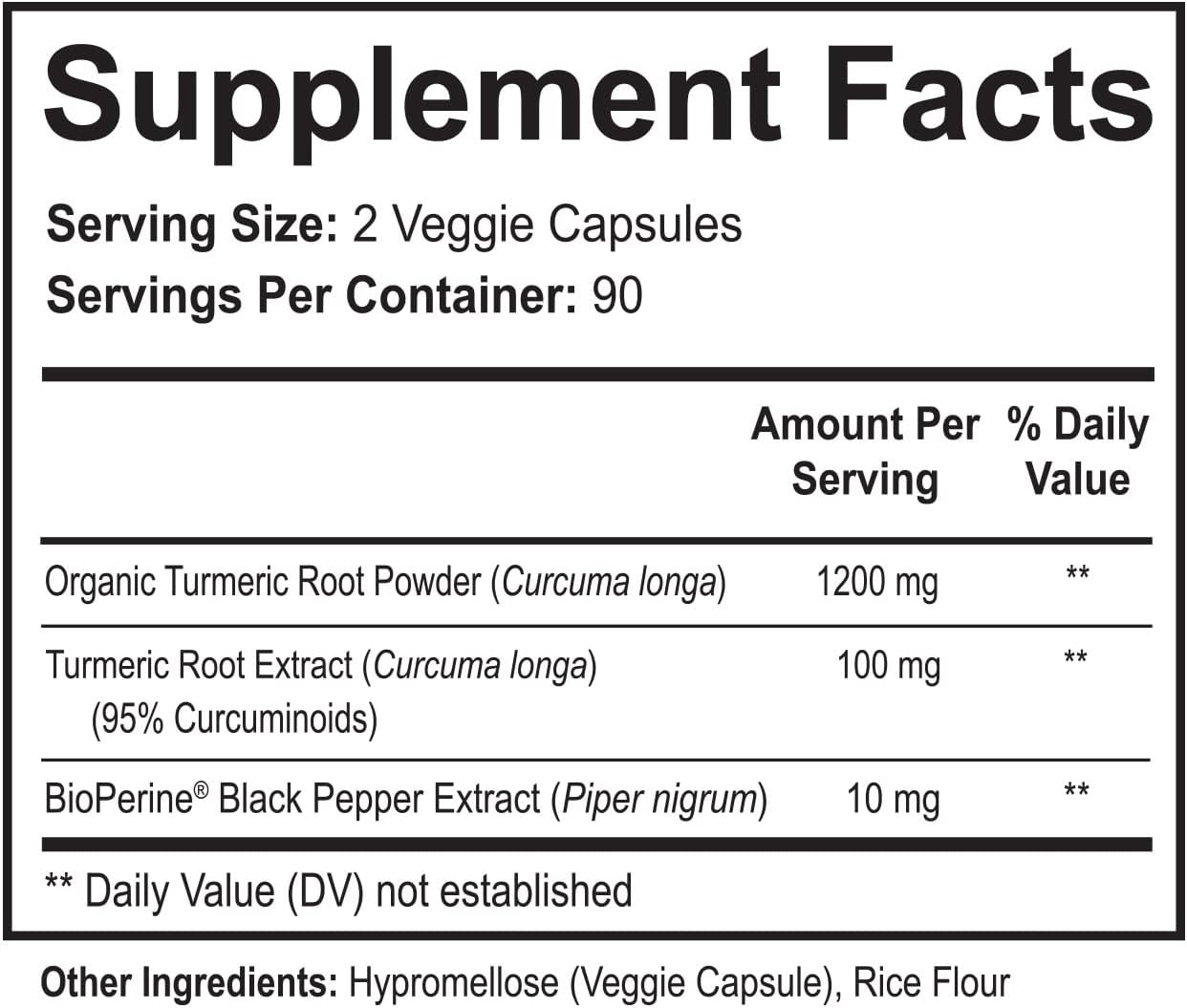 NutriFlair Turmeric Curcumin with BioPerine - 1300mg, 180 Capsules - 95% Standardized Curcuminoids Turmeric Supplement Extract with Black Pepper for Optimal Absorption - 180 Capsules