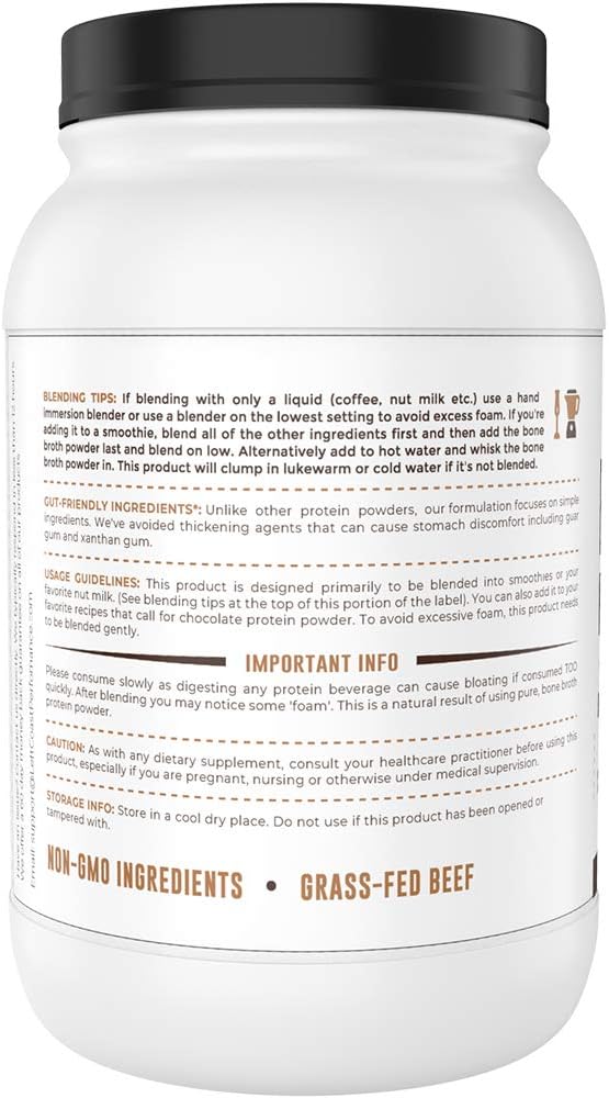 Left Coast Performance 2lb Pure Bone Broth and 2lb Chocolate Bone Broth