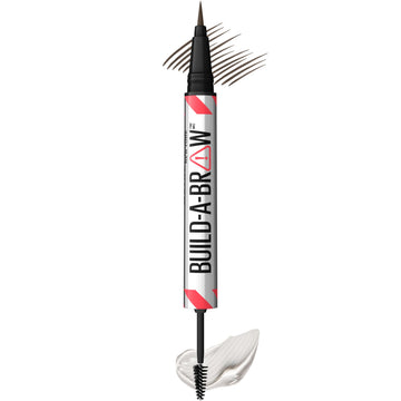 Maybelline Build-A-Brow 2-in-1 Brow Pen and Sealing Eyebrow Gel, Eyebrow Makeup for Real-Looking, Fuller Brows, Black Brown, 1 Count MAYBELLINEBuy Supplements Australia