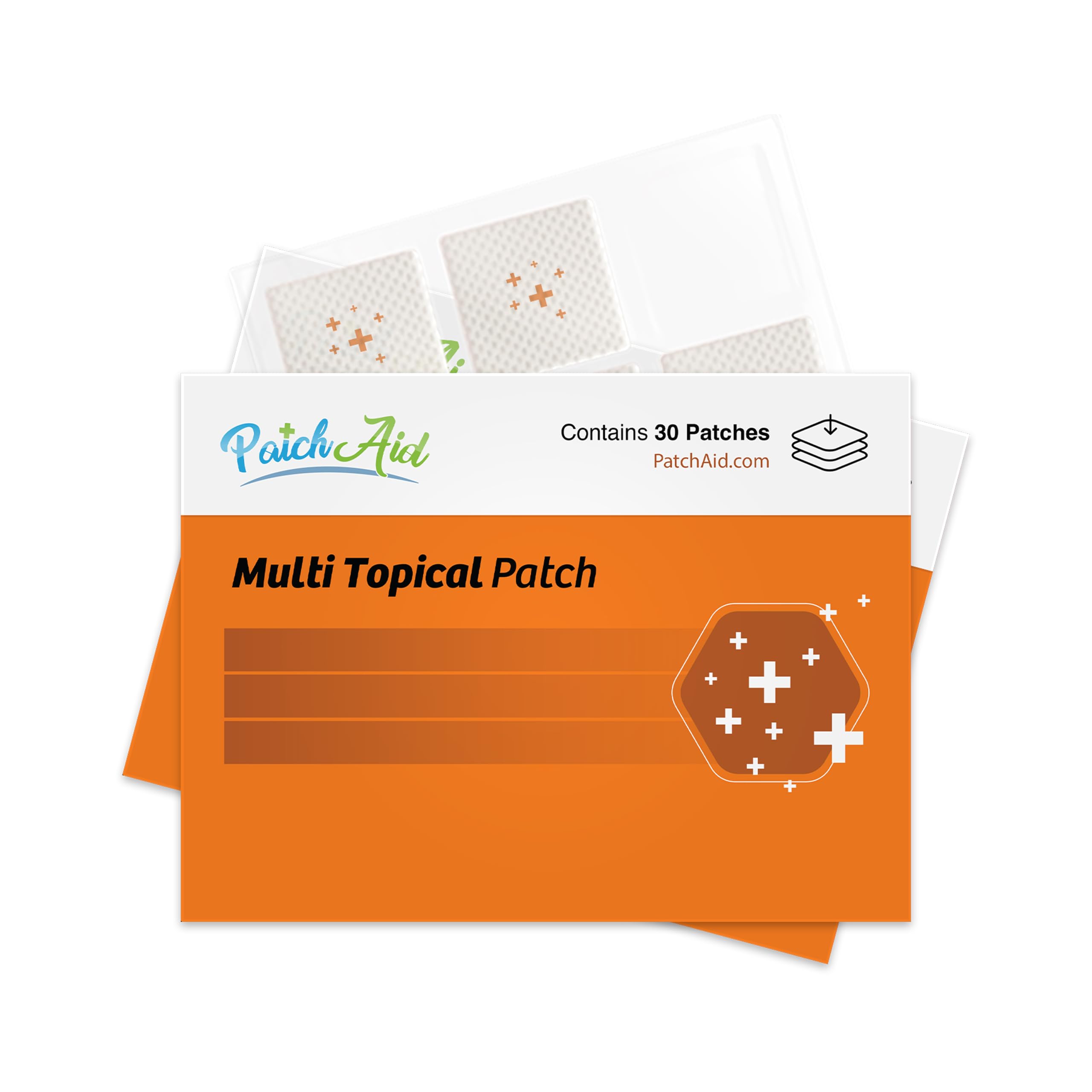 PatchAid Multi Plus Topical Patch (Pack of 2) | Daily Energy & Wellness Support, 27 Essential Vits Including Iron, B12, and Calcium, 8-Hour Wear & Slow Release, 60 Day Supply