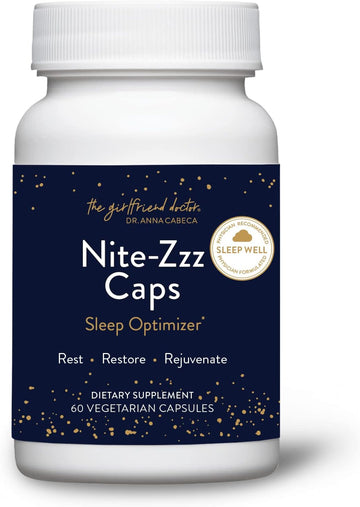 VIDAPURA Nite-Zzz Sleep Support by Dr. Anna Cabeca – Melatonin-Free Herbal Formula with Magnesium & L-Theanine – Supports Relaxation & Restful Sleep – 60 Capsules | Melatonin-Free Herbal Formula with Magnesium & L-Theanine – Supports Relaxation & Restful