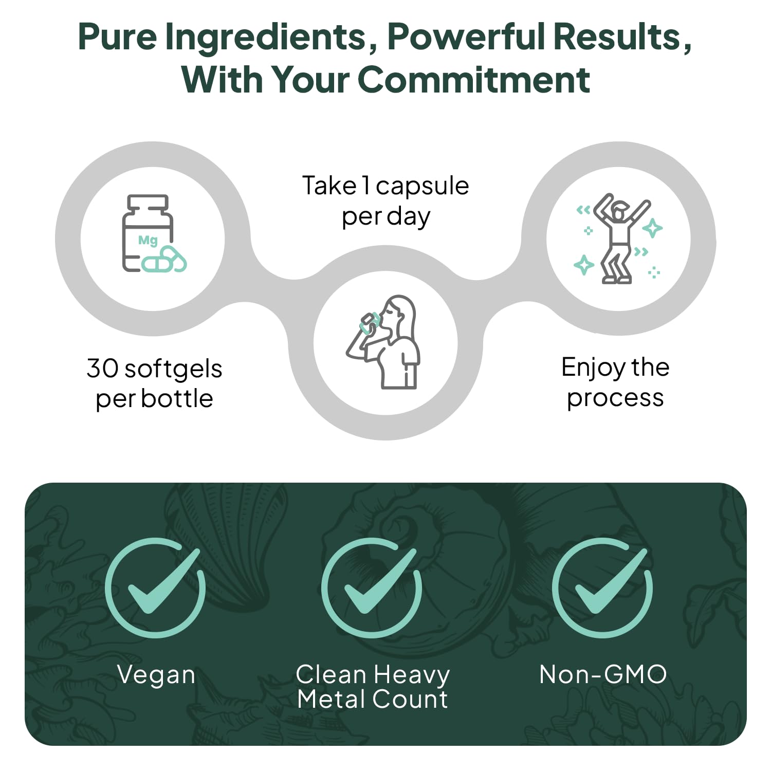 Organics Ocean Better D3 + K2-100% Organic VIT D3 and K2 Supplements with Maximum Bioavailability - Supports Bone Density, Calcium Balance