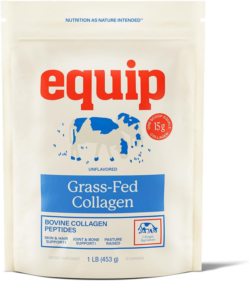 Equip Foods Prime Protein Powder Unflavored & Collagen Powder Unflavored