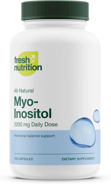 Myo-Inositol - 2200mg Strongest NMR Verified - 120 High Potency Powder Capsules - Best Value Myo Inositol - Made in The USA