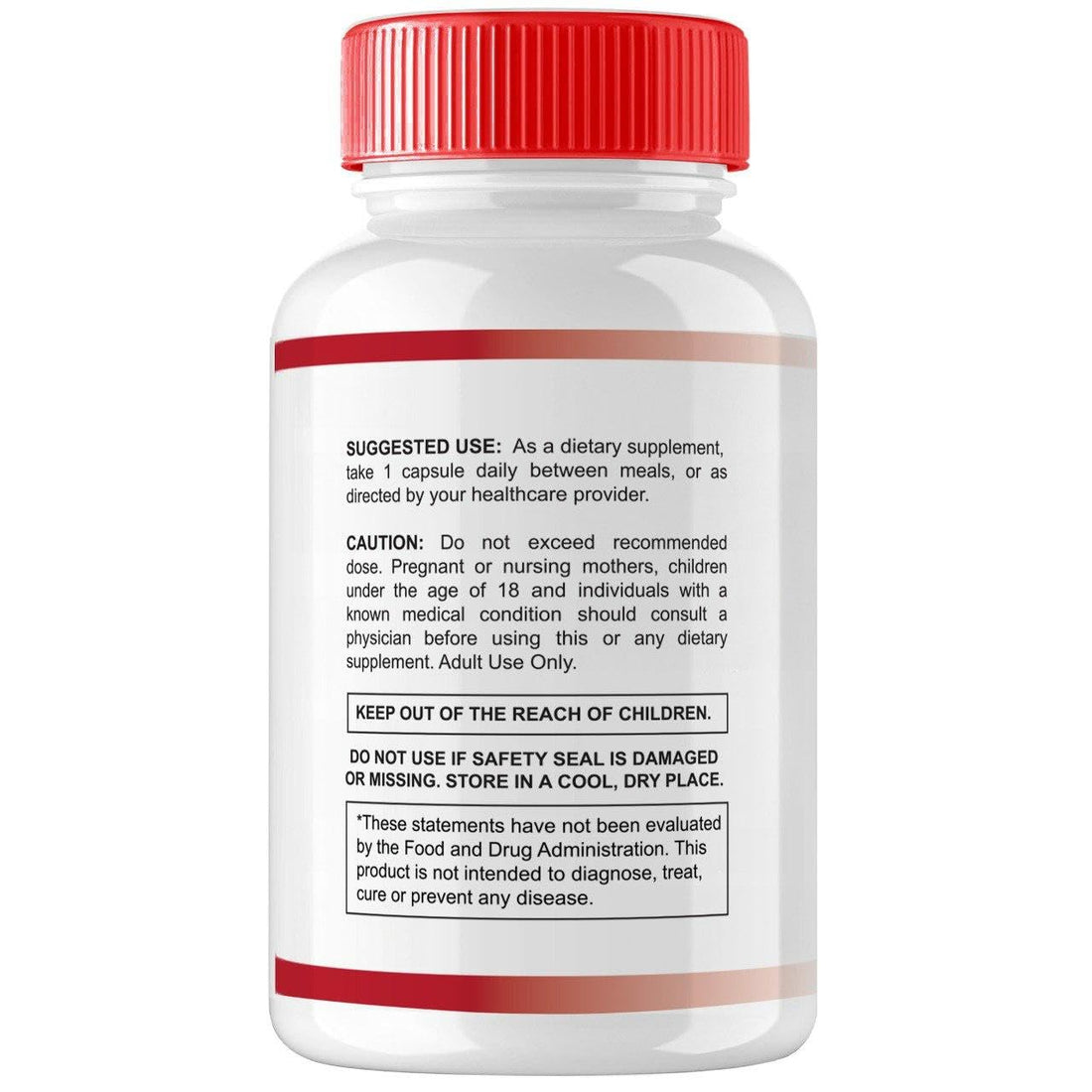 Three bottles of Glucofort supplement with red and white labels on a white background