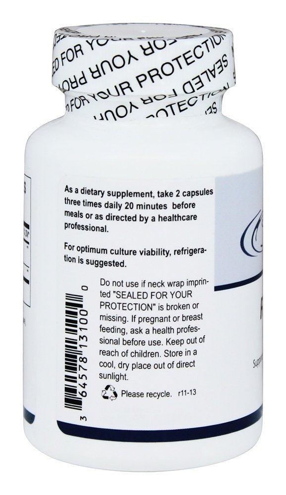 Energetix Flora Synergy dietary supplement bottle on a white background