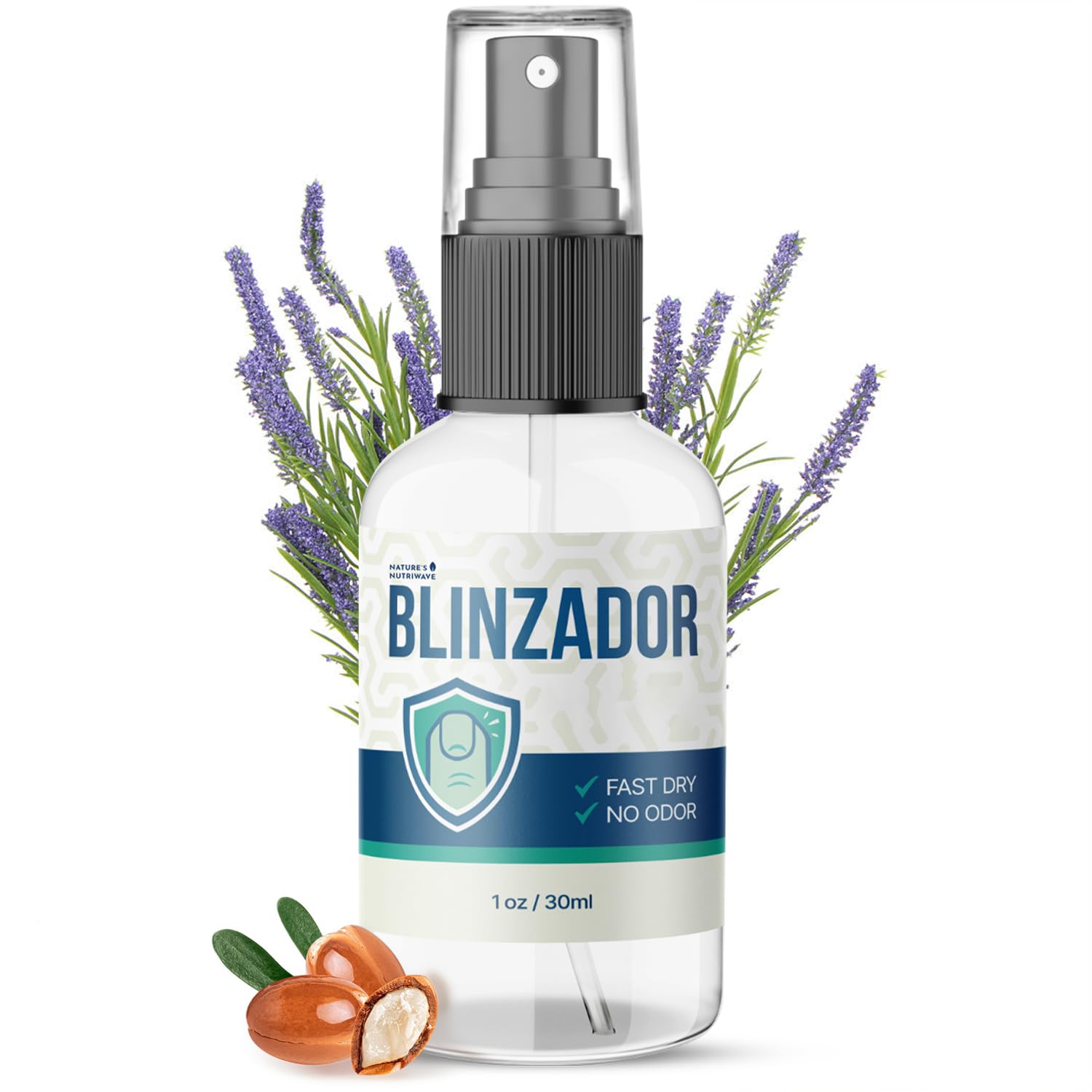 Blinzador Spray – Plant-Based Foot & Nail Formula – 1oz, 1 Month Supply | Topical foot & nail spray, plant-based | Fast-drying & odorless | No-touch daily application