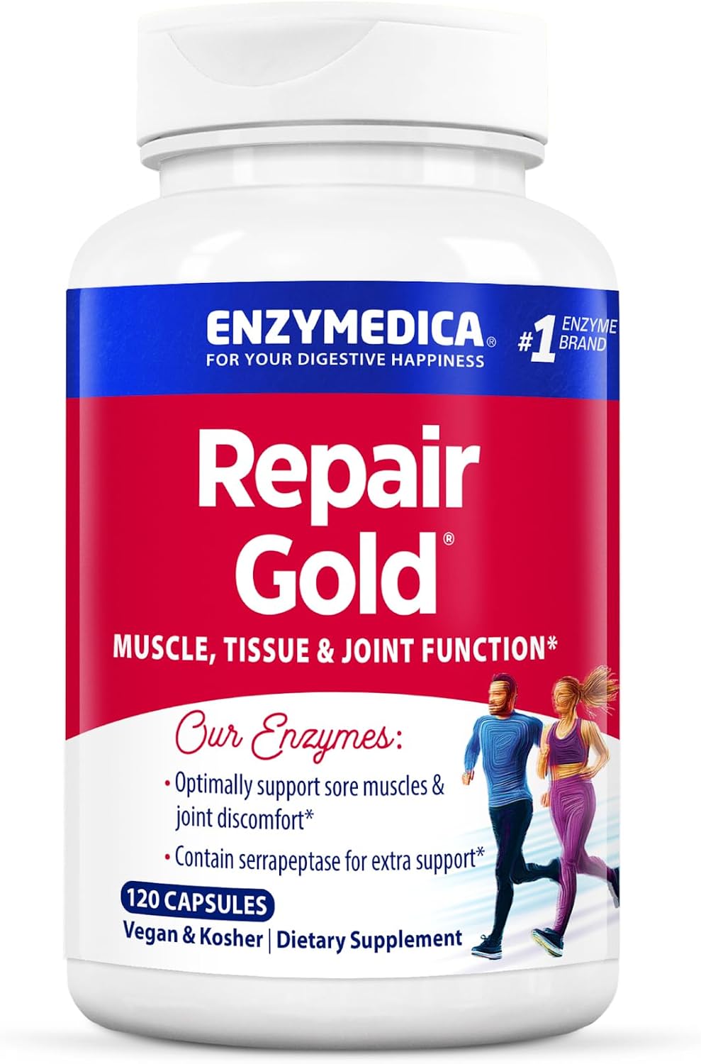 Enzymedica Repair Gold for Men & Women - 120 Capsules