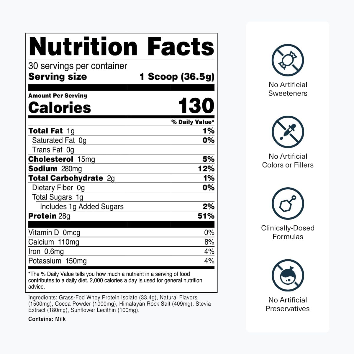 Transparent Labs Grass-Fed Whey Protein Isolate (30 Servings, French Vanilla) & Grass-Fed Whey Protein Isolate (30 Servings, Oatmeal Chocolate Chip Cookie)