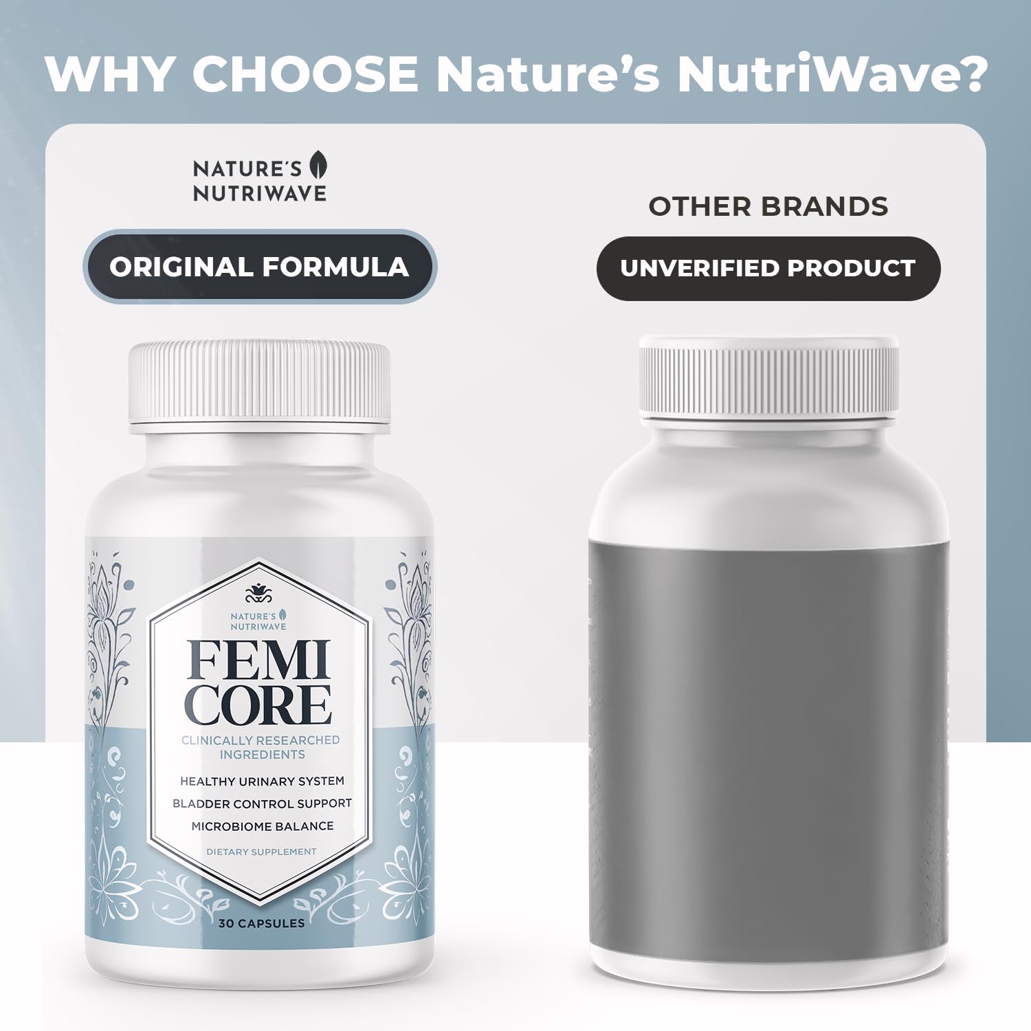 FemiCore – Botanical & Probiotic Capsules – 30 Ct, 1 Month Supply | Botanical & probiotic capsules, clean formula | Non-GMO, Stimulant-Free, GMP-Certified, Made in USA | Daily capsule