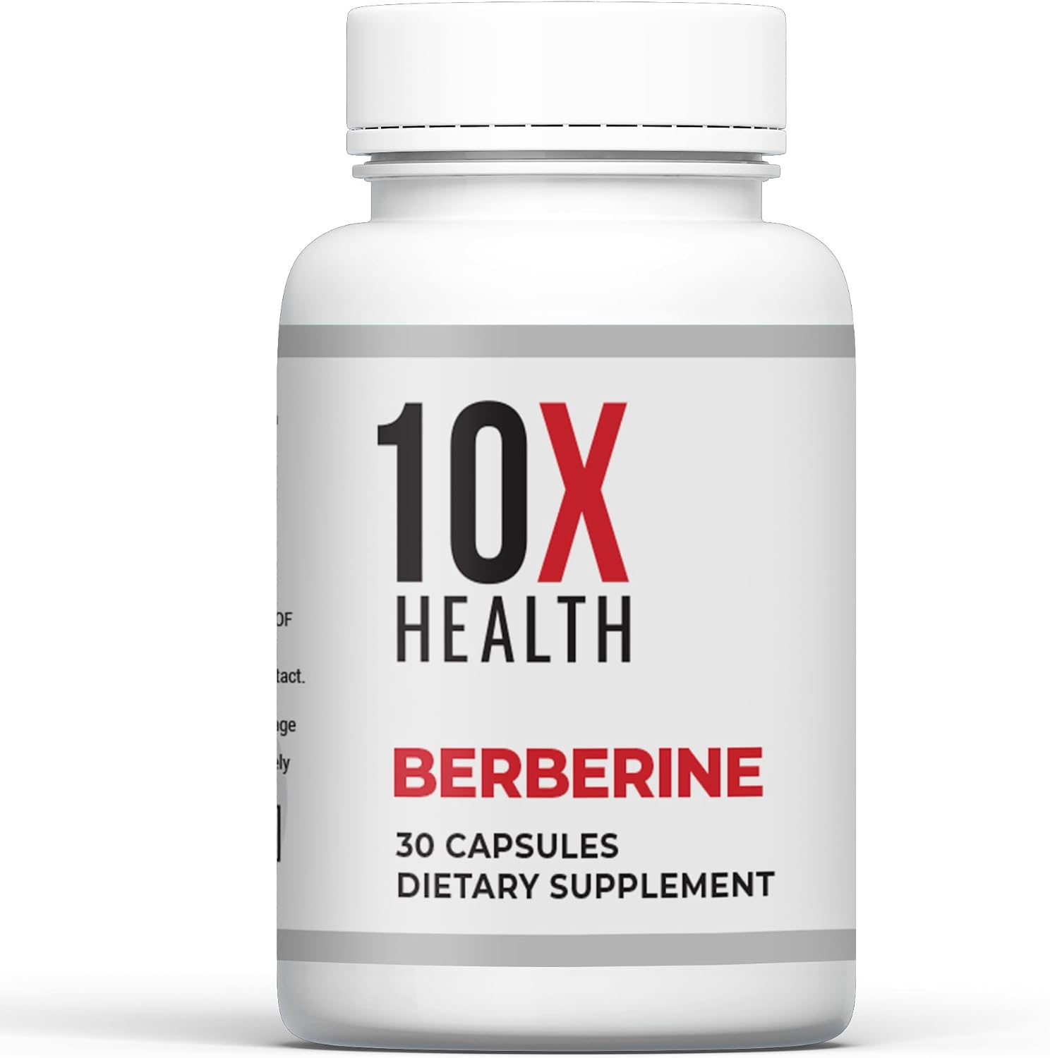 10X Health Berberine - 500mg, 30 Capsules | Dihydroberberine: 500mg for Better Absorption, Cardiovascular & Gut Health Support