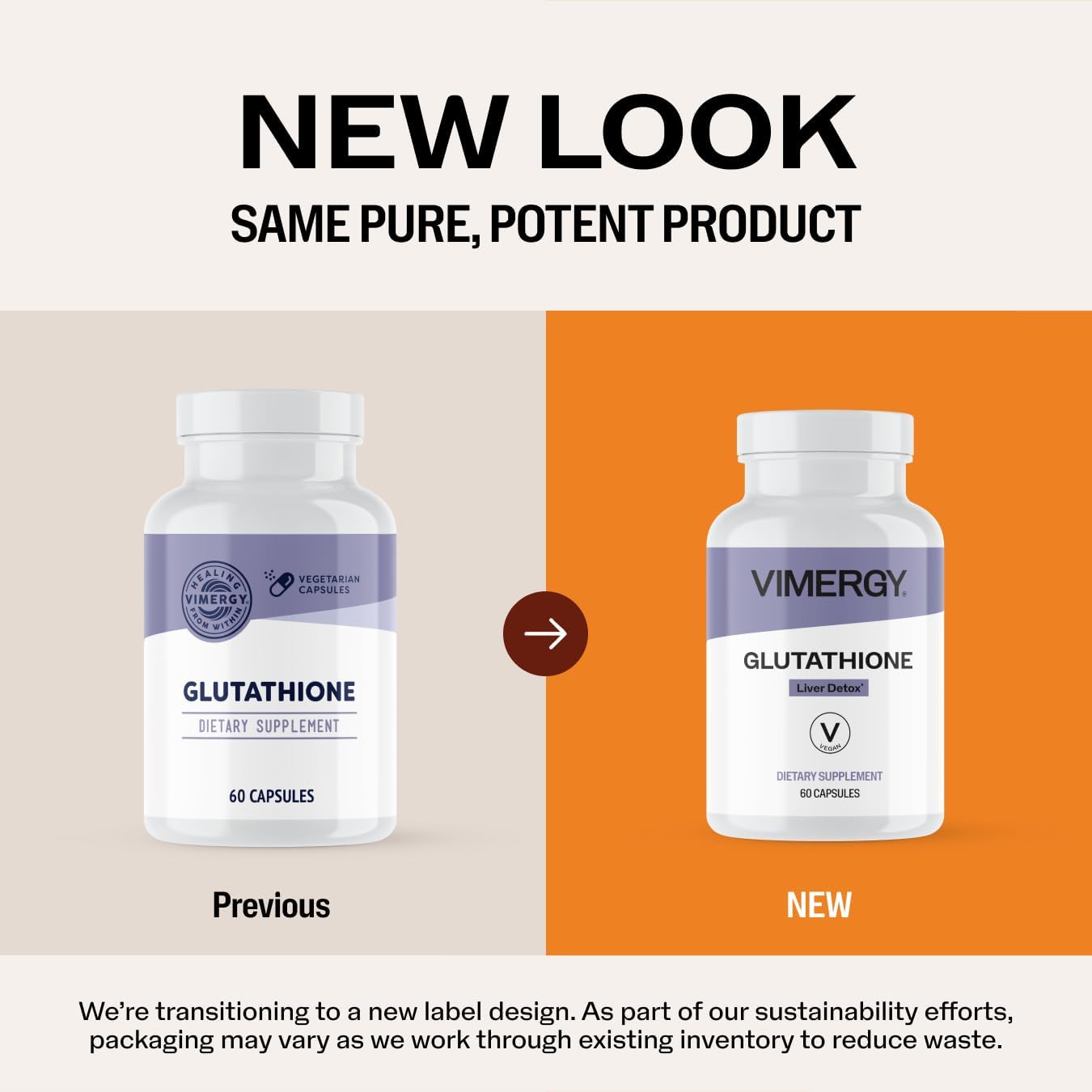 Vimergy Glutathione – Supports Liver Detox* – Superfood for Cellular Health & Antioxidant Support* – Kosher, Vegan & Gluten-Free – 60 Capsules