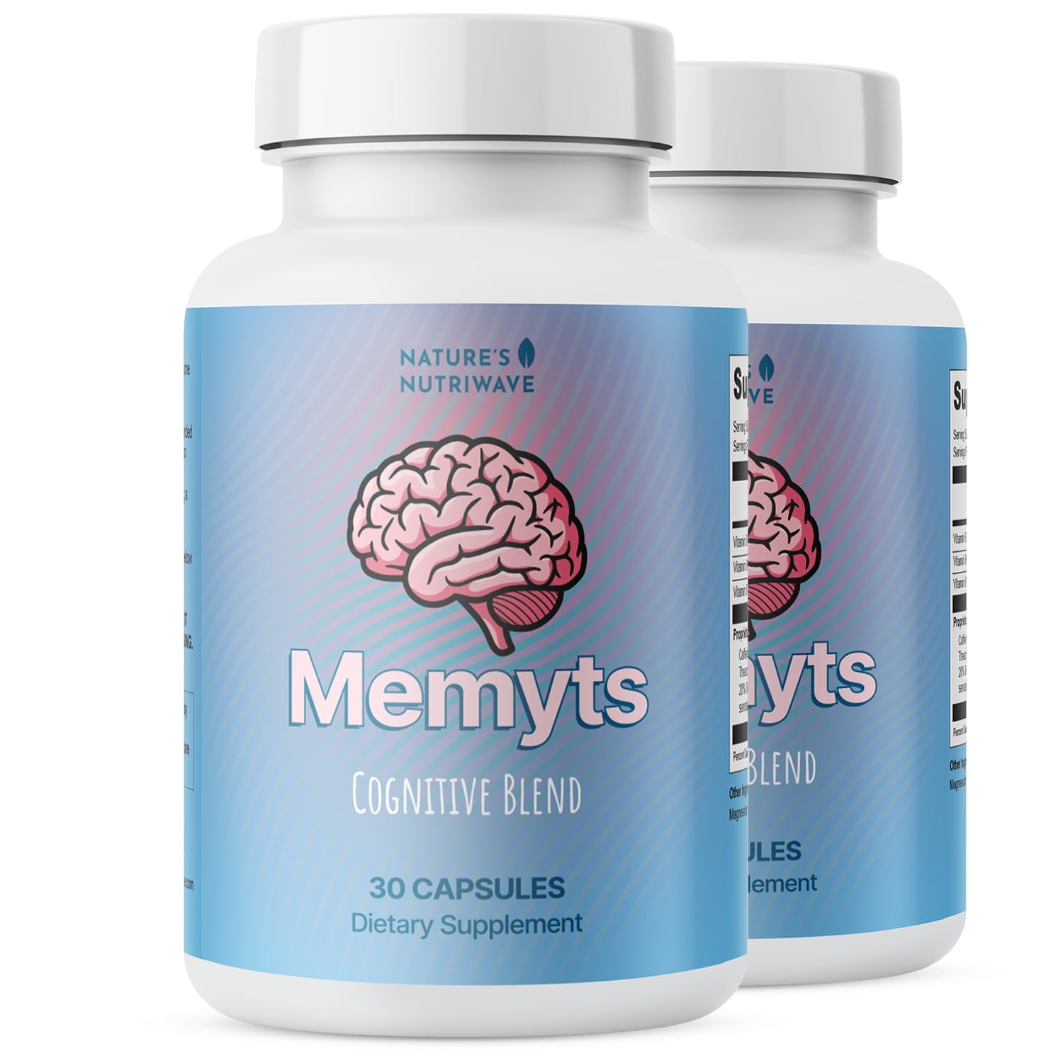 Memyts – B Vitamins & Herbal Extract Capsules – 30 Ct, 3 Month Supply | B Vitamins & herbal extracts | Non-GMO, Made in USA | Easy-to-swallow daily capsule