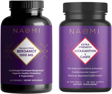 NAOMI Bergamot 1000mg Astaxanthin and CoQ10