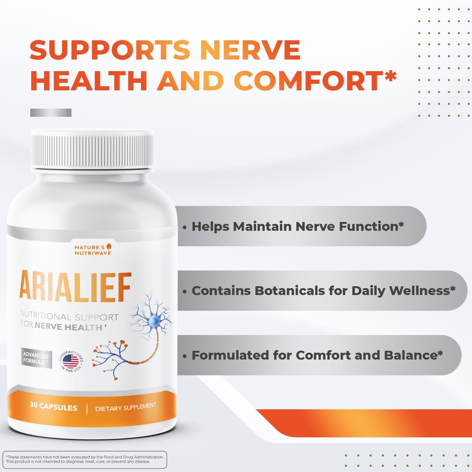 Arialief – Botanical Capsules, USA Made – 30 Ct, 1 Month Supply | Botanical capsule formula | Non-GMO, Made in USA | Easy-to-swallow daily capsule