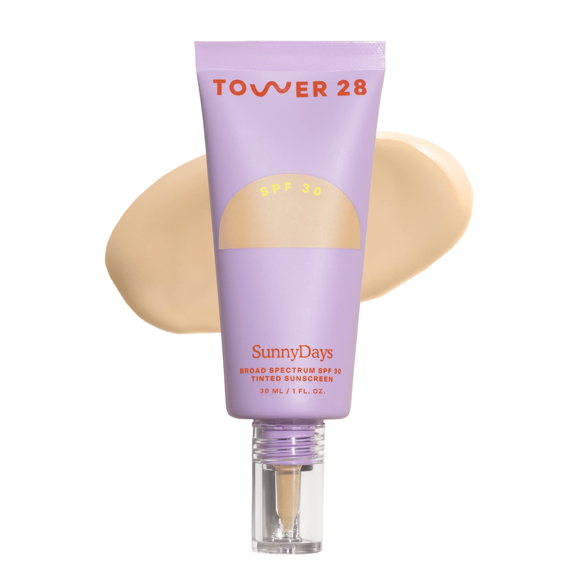 Tower 28 SunnyDays SPF 30 Tinted Moisturizer - 2-in-1 Buildable Coverage Foundation + Mineral Sunscreen for Face - Zinc Oxide, Aloe & Prickly Pear for Sensitive Skin - 15/Light Warm (1 oz) Tower 28Buy Supplements Australia
