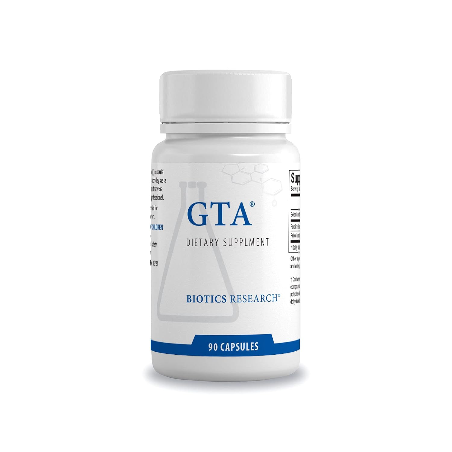 Biotics Research GTA – Selenium Supplement with Rubidium, Porcine Glandular, Endocrine Glands Support, Optimal Hormonal Balance - SOD, Catalase, Phytochemically Bound Trace Elements™ - 90 Capsules