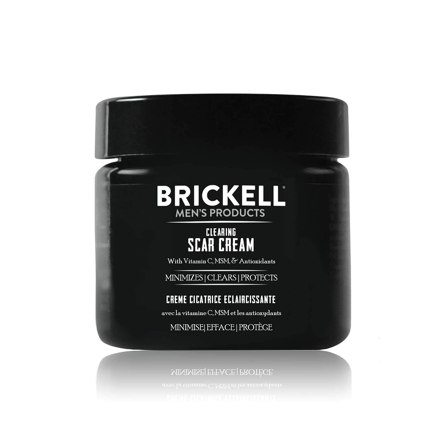 Brickell Men's Clearing Scar Cream for Men, Scar Clearing Cream to Reduce the Appearance of Scars and Even Skin Pigmentation, With Aloe, Vitamin C, and Vitamin E, 2 Ounces, Scented