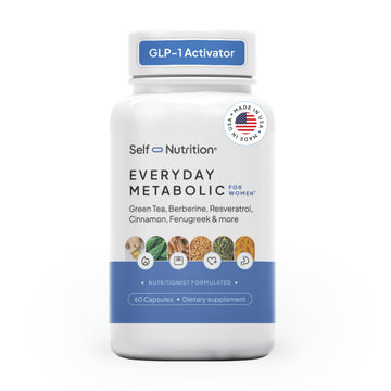 SELF NUTRITION Natural Supplement for Women – Third-Party Tested - Metabolism & Appetite Support with Berberine, Green Tea, Cinnamon & Resveratrol
