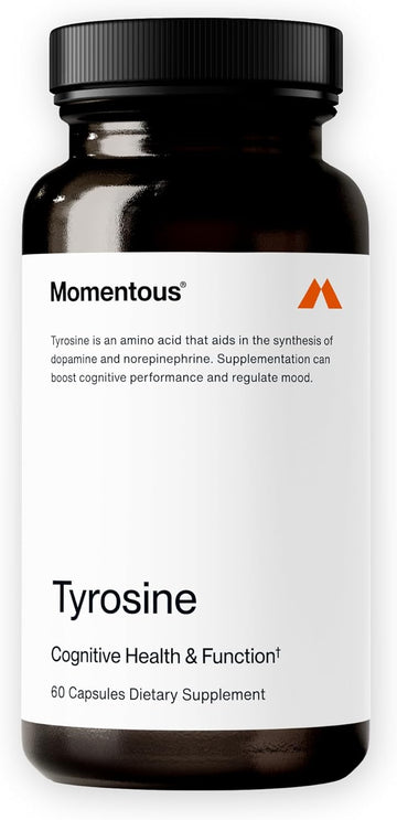 Momentous Tyrosine Capsules - NSF Certified for Sport - 60 Servings