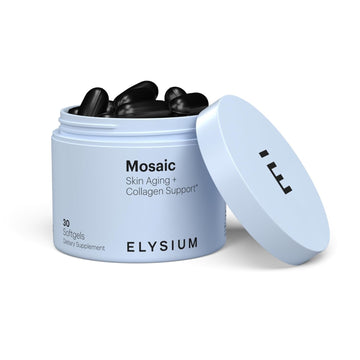 ELYSIUM Mosaic – Hyaluronic Acid & Collagen Supplement – Clinically Proven to Hydrate Skin & Reduce Fine Lines – Fights Visible Signs of Aging – 30-Day Softgel Supply