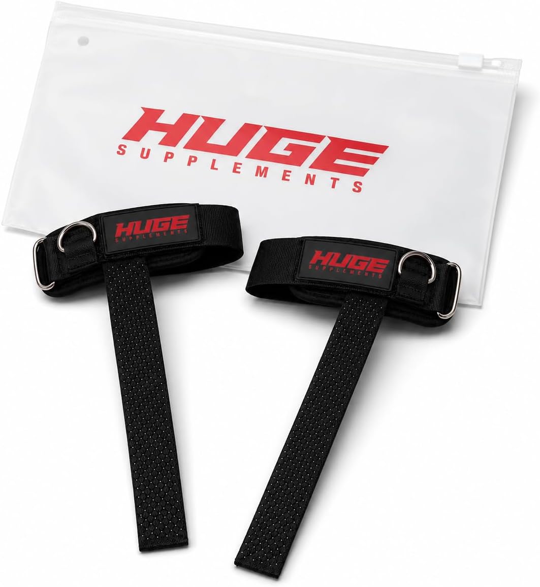 Huge Weight Lifting Straps With D Rings, Heavy Duty Cotton, Reinforced Stitching, Silicone Grip, Padded Wrist Support, Built For Heavy Training, Superior Grip Control, For Weightlifting & Bodybuilding