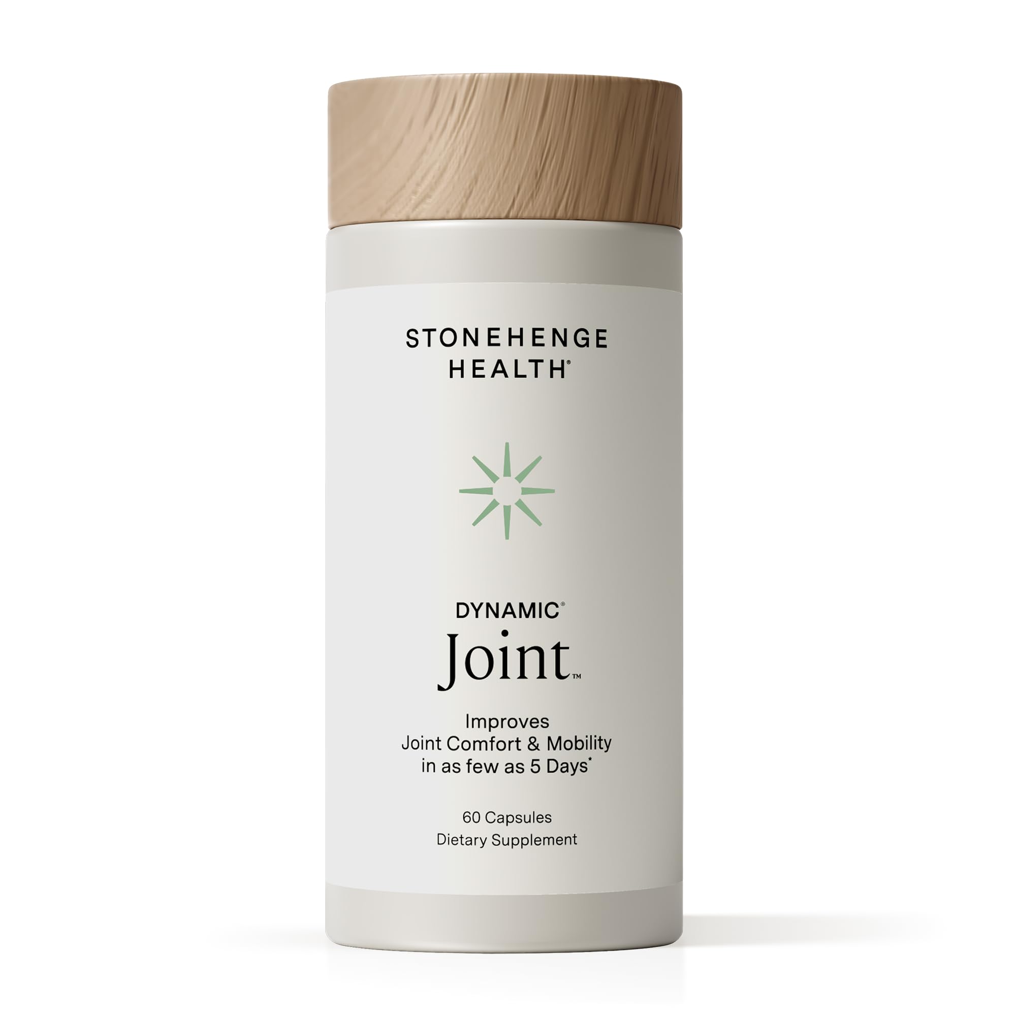 Stonehenge Health Dynamic Joint Health Supplement – AprèsFlex® Boswellia Serrata Fast-Acting Joint Support & Comfort – MSM, Multi-Type Collagen, Turmeric, Bromelain, Vitamins C & D3 | 60 Capsules