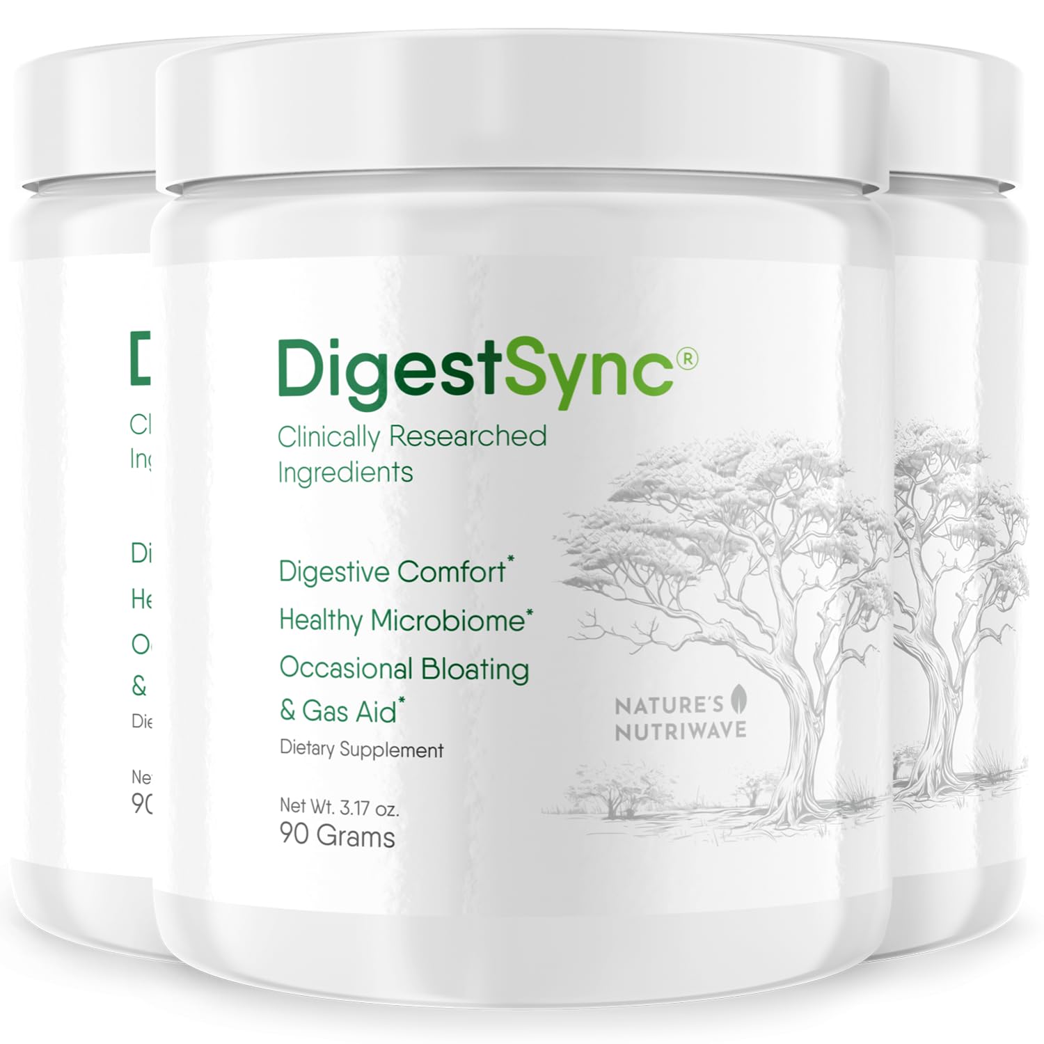 DigestSync Green Powder – Botanical Formula – 30 Servings, 1 Month Supply | Botanical green powder that mixes into water or smoothies | Non-GMO, plant-based blend | Unflavored daily scoop