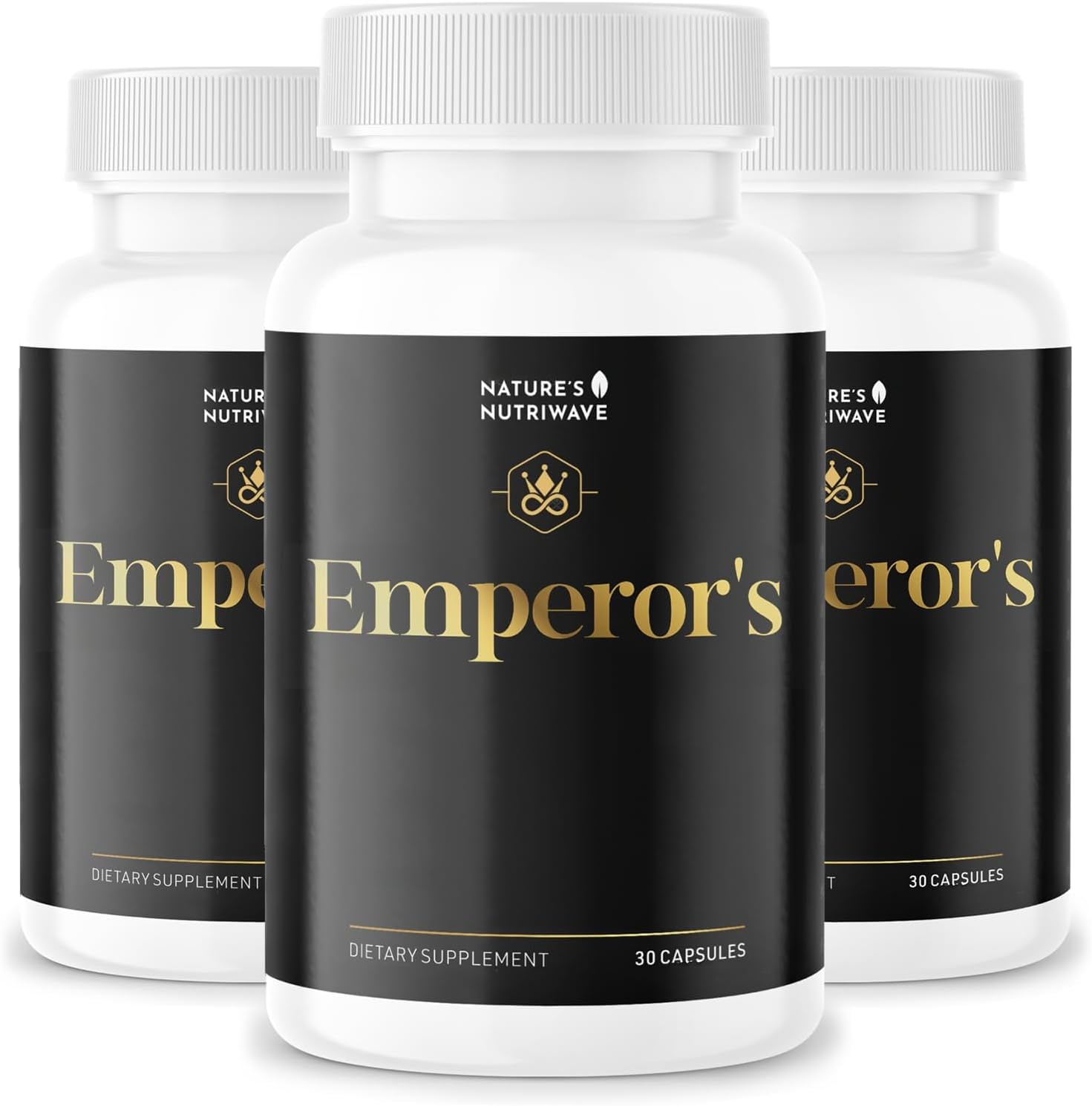 Emperor's Vigor Tonic – Herbal Formula – 60 Capsules, 3 Month Supply | Herbal capsule formula, plant-based blend | Non-GMO, No Stimulants, Made in USA | Easy-to-swallow daily capsule