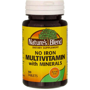 Nature's Blend Multiple Vitamin with Minerals No Iron 100 Tabs Nature's BlendBuy Supplements Australia