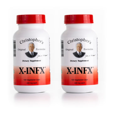 Christopher's Original Formulas X-INFX Formula, Natural Immune Support, 2 Pack, 100 Caps Each Christopher's Original FormulasBuy Supplements Australia