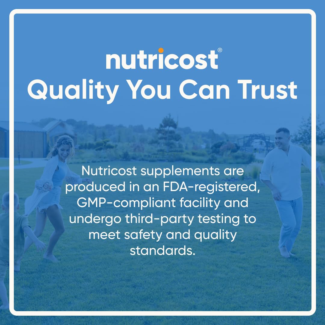Nutricost N-Acetyl L-Cysteine (NAC) 600mg, 180 Capsules | GMO-Free And Gluten Free