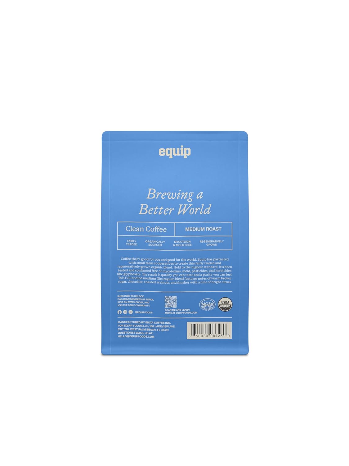 Equip Foods Clean Coffee & Grass Fed Core Colostrum Powder Unflavored