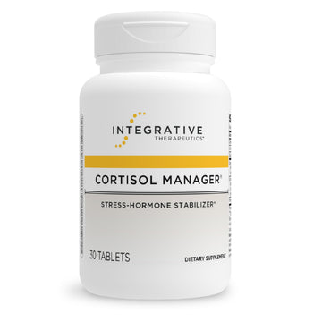 Integrative Therapeutics Cortisol Manager - Balance Cortisol & Support Relaxation for Restful Sleep* - Includes Ashwagandha & L-Theanine for Confidence with Less Stress* - 30 Tablets (15 Servings) Integrative Therapeutics buy supplements Au