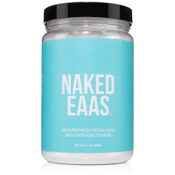 NAKED EAAs Amino Acids Powder - 50 Servings - Vegan Unflavored Essential Amino Acids 500 Grams - Instantized All Natural EAAs Powder Supplement