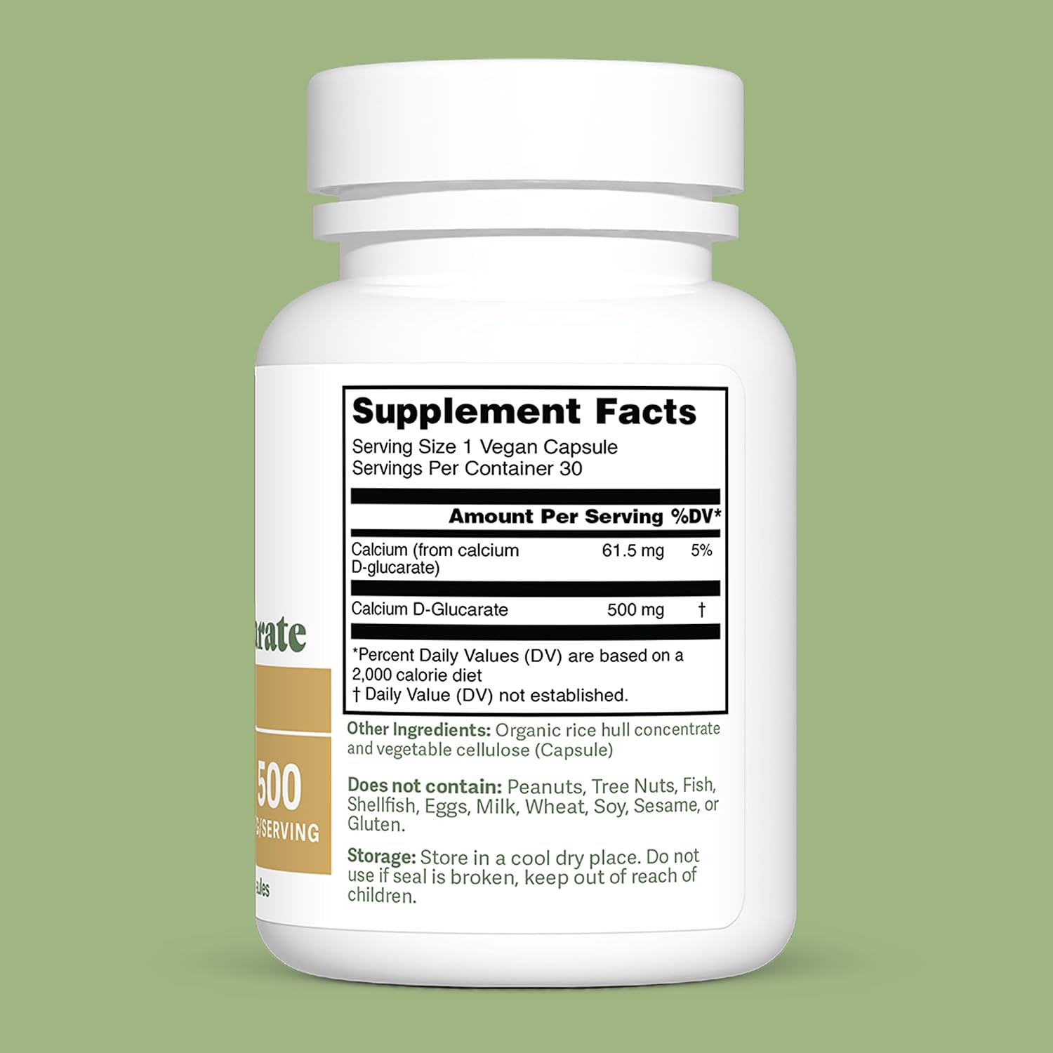 Dr. Murray's Ultra Clean Calcium D-Glucarate 500 mg - Supports Estrogen Metabolism | Liver Detox | Hormonal Balance | Vegan Capsules | 30 Count