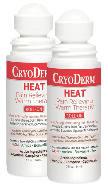Pkg of 2 CryoDerm Heat Roll-On CryoDermBuy Supplements Australia